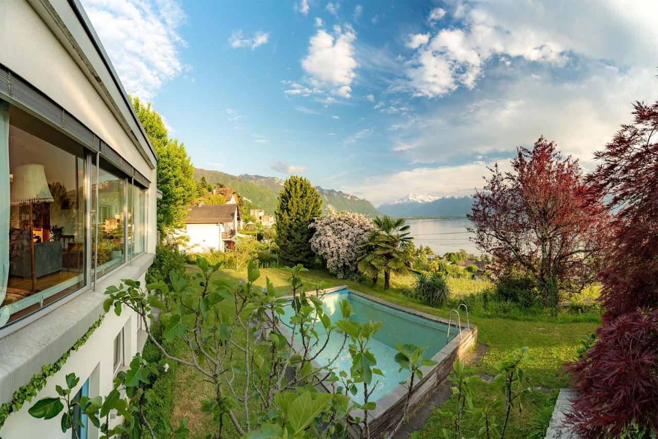 Ground Floor Rooms With Stunning Lake View & Garden Access Montreux Exterior photo